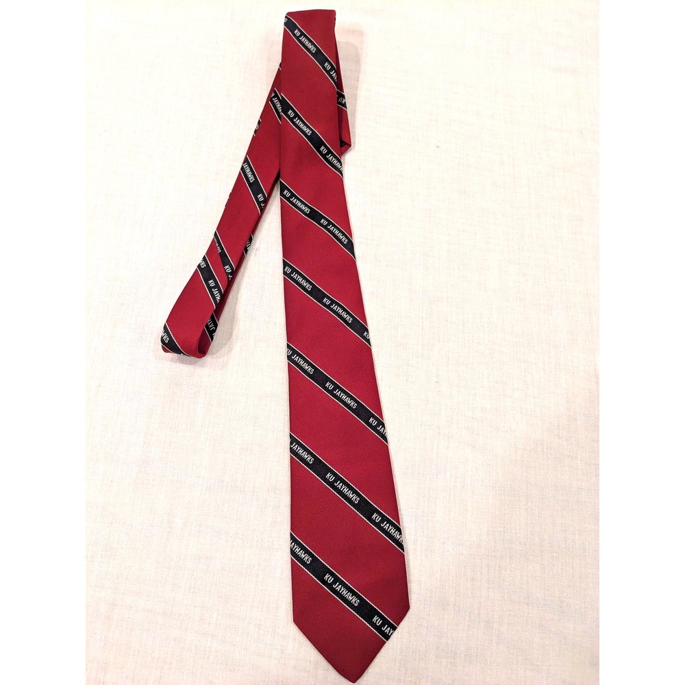 Kansas Jayhawks Tie Mens Silk Blend NCAA Basketball KU Jayhawks Cambridge